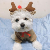 Maxbell Cute Pet Apparel Hoodie Outdoor Winter Warm Cottton for Dogs Bichon Small Elk XL