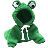 Maxbell Cute Pet Apparel Hoodie Outdoor Winter Warm Cottton for Dogs Bichon Small Green Frog M