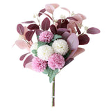 Maxbell Artificial Flower Bouquet Decoration for Wedding Party Light purple white