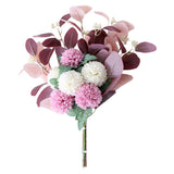 Maxbell Artificial Flower Bouquet Decoration for Wedding Party Light purple white