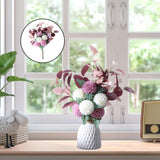 Maxbell Artificial Flower Bouquet Decoration for Wedding Party Light purple white