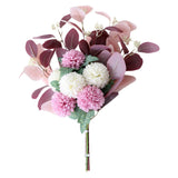 Maxbell Artificial Flower Bouquet Decoration for Wedding Party Light purple white