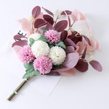 Maxbell Artificial Flower Bouquet Decoration for Wedding Party Light purple white