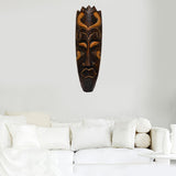 Maxbell African Mask Portraits Decoration Traditional Exotic Carved Wooden for Gift 30CM