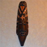 Maxbell African Mask Portraits Decoration Traditional Exotic Carved Wooden for Gift 30CM