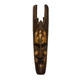 Maxbell African Mask Portraits Decoration Traditional Exotic Carved Wooden for Gift 30CM