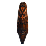 Maxbell African Mask Portraits Decoration Traditional Exotic Carved Wooden for Gift 30CM