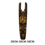 Maxbell African Mask Portraits Decoration Traditional Exotic Carved Wooden for Gift 20CM