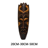 Maxbell African Mask Portraits Decoration Traditional Exotic Carved Wooden for Gift 20CM