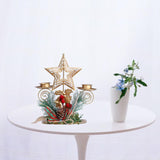 Maxbell Lamp Stand Wrought Iron Candle Holder Tea Light Stands for Living Room Five Pointed star