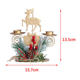 Maxbell Lamp Stand Wrought Iron Candle Holder Tea Light Stands for Living Room Christmas Deer