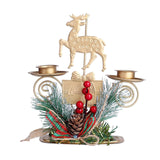 Maxbell Lamp Stand Wrought Iron Candle Holder Tea Light Stands for Living Room Christmas Deer