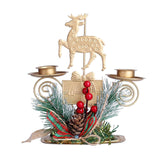 Maxbell Lamp Stand Wrought Iron Candle Holder Tea Light Stands for Living Room Christmas Deer