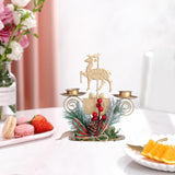 Maxbell Lamp Stand Wrought Iron Candle Holder Tea Light Stands for Living Room Christmas Deer