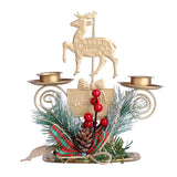 Maxbell Lamp Stand Wrought Iron Candle Holder Tea Light Stands for Living Room Christmas Deer