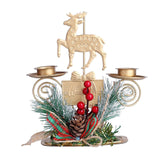 Maxbell Lamp Stand Wrought Iron Candle Holder Tea Light Stands for Living Room Christmas Deer