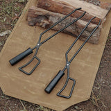 Maxbell Campfire Tongs Log Grabber Firewood Fire Pit Tool Camping Fireplace Tong