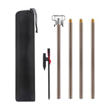 Maxbell Camping Lantern Stand Telescopic Lamp Rack for Backpacking Picnic Brown