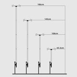 Maxbell Camping Lantern Stand Telescopic Lamp Rack for Backpacking Picnic Brown