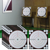 Maxbell 10Pcs Target Paper Stickers Reactive Bullseye for Shooting Training Shot