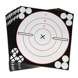 Maxbell 10Pcs Target Paper Stickers Reactive Bullseye for Shooting Training Shot