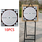 Maxbell 10Pcs Target Paper Stickers Reactive Bullseye for Shooting Training Shot