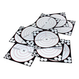 Maxbell 10Pcs Target Paper Stickers Reactive Bullseye for Shooting Training Shot