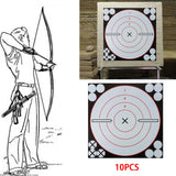 Maxbell 10Pcs Target Paper Stickers Reactive Bullseye for Shooting Training Shot