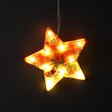 Maxbell Window Hanging Lights Decor for Living Room Bedroom Kid Five-pointed star