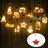 Maxbell Window Hanging Lights Decor for Living Room Bedroom Kid Five-pointed star