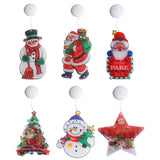 Maxbell Window Hanging Lights Decor for Living Room Bedroom Kid Snownman