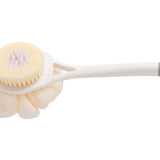 Maxbell Bath Brush Exfoliating Body Clean Gentle Massage for Shower Adult Men white