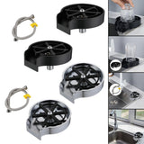 Maxbell Automatic Faucet Glass Rinser Milk Bottle Washer for Baby Bottle Bar Glass with Silver Sink