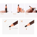 Maxbell Pull Cord Peel-Off Eyebrow Pencil Waterproof Marking Filling Light Brown