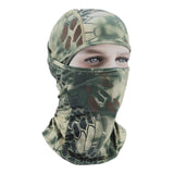 Maxbell Full Face Mask Neck Hood Hat Ski Riding Running Cycling Jungle Color