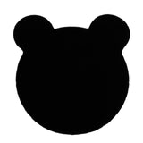 Maxbell Cute Bear Super Soft Carpet Antiskid Decor for Living Room Children Baby black