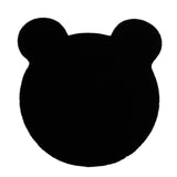 Maxbell Cute Bear Super Soft Carpet Antiskid Decor for Living Room Children Baby black