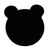 Maxbell Cute Bear Super Soft Carpet Antiskid Decor for Living Room Children Baby black