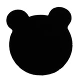Maxbell Cute Bear Super Soft Carpet Antiskid Decor for Living Room Children Baby black