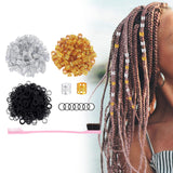 Maxbell 1201 Pieces Dreadlock Beads Decoration Accessory Jewelry for Braids Women