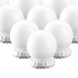 Maxbell Vanity Mirror Lights Kit with 10 Globe Dimmable Bulbs for Dressing Room white