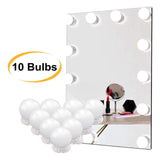 Maxbell Vanity Mirror Lights Kit with 10 Globe Dimmable Bulbs for Dressing Room white