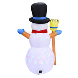 Maxbell Christmas Inflatables Snowman Flashing Lights for Decorations Yard Garden