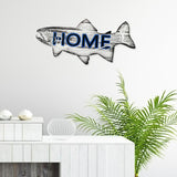 Maxbell Metal Shark Wall Decor Ocean Fish Sculpture for Bathroom Patio Outdoor Fense C