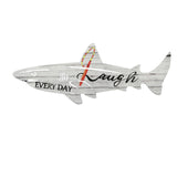 Maxbell Metal Shark Wall Decor Ocean Fish Sculpture for Bathroom Patio Outdoor Fense B