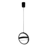 Maxbell Nordic Style Pendant Light Home Light Metal Adjustable Dining Room Bar Round Black white light