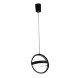 Maxbell Nordic Style Pendant Light Home Light Metal Adjustable Dining Room Bar Round Black white light