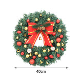 Maxbell Artificial Christmas Wreath with LED Light for Home Holiday Accessories Diameter:40cm