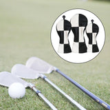 Maxbell 3Pieces Golf Wood Headcover Driver Hybrid Fairway Head Covers Guard Sleeve Black White