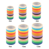 Maxbell Colored Masking Tape Art Supplies for Labeling Kids Crafting Classroom 3mm